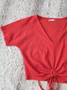 ZARA Tie-front Top Small